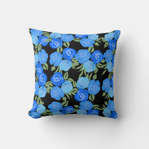 Blue Roses Pillow