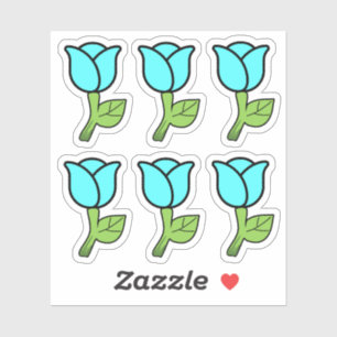 Blue Roses Stickers