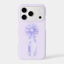 Blue Rosette Ribbon iPhone Case | Coquette