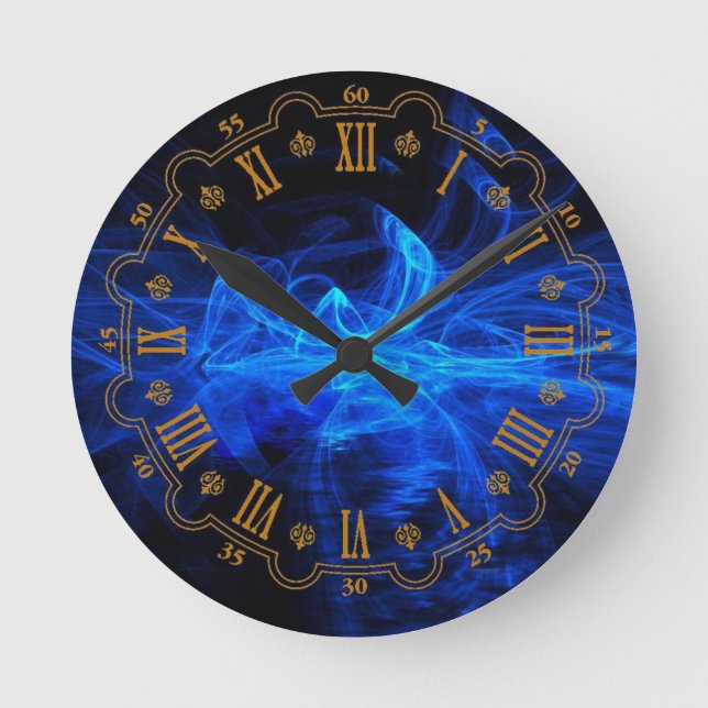 Blue Round Clock (Front)
