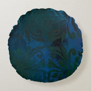blue round pillow