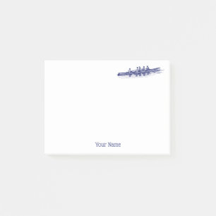 Blue Rowing Rowers Crew Team Water Sports Post-it Notes