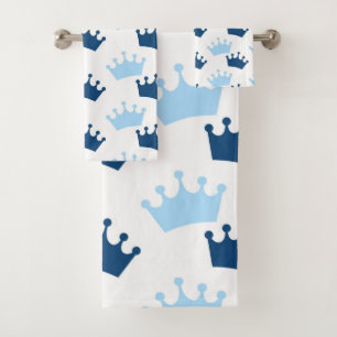 Blue Royal Crowns Fairytale Prince Storybook Decor