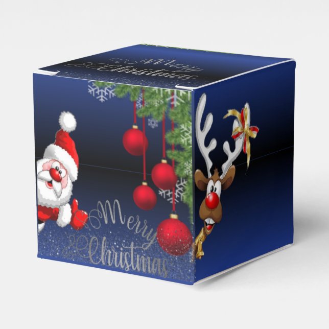 Blue Royal degraded by Papa Noel Favor Box (Front Side)