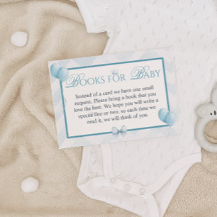 Blue Royal Prince & Carriage Books for Baby Card