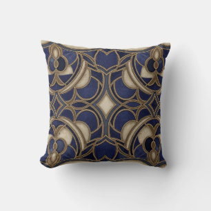 blue royal throw pillow
