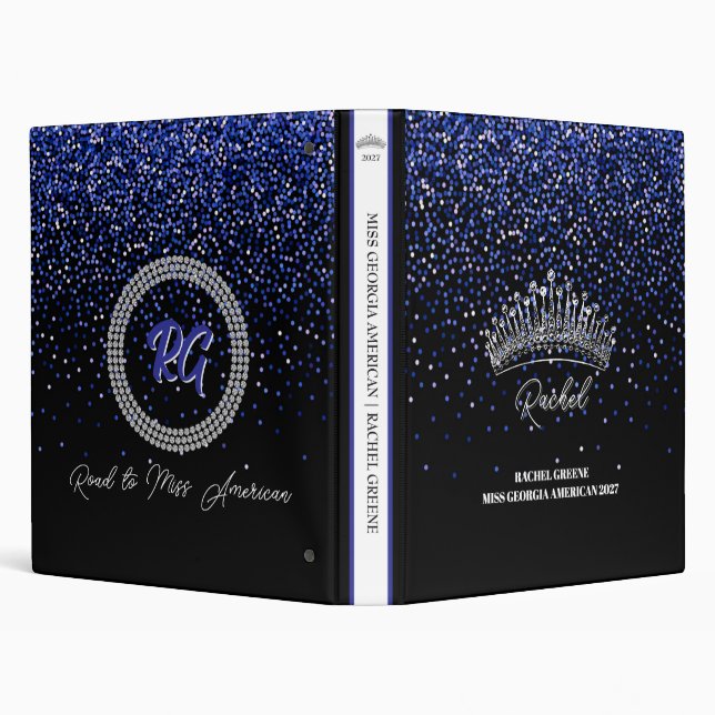 Blue Royale Custom Pageant Prep Binder (Background)