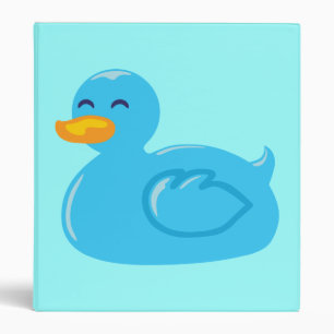 Blue Rubber Ducky Binder