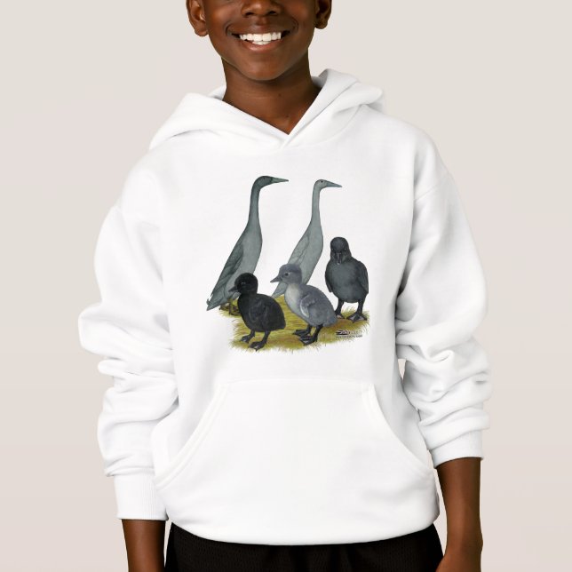 Blue Runner Duck Family (Front)