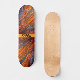 "Blue Rust Strands" sur Skateboard