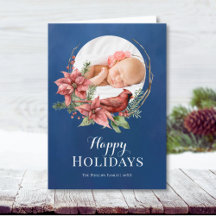 Blue Rustic Bird Wreath Christmas
