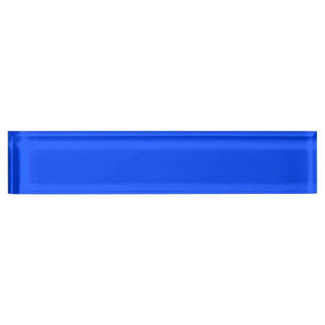 Blue (RYB) (solid colour) Nameplate (Front)