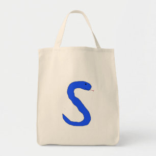 Blue S Snake bag