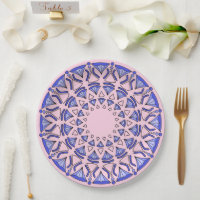 Blue Sacred Triangular Diamond Pattern