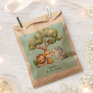 BLUE SAFARI BABY SHOWER FAVOUR BAG