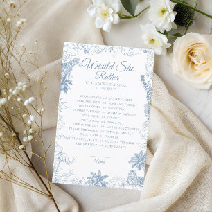 Blue Safari Jungle Animals Baby Shower Game