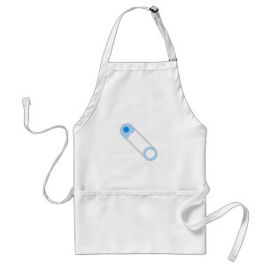blue safety pin standard apron