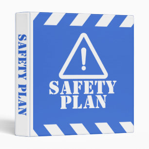 Blue Safety Plan Binder