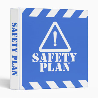 Blue Safety Plan Binder