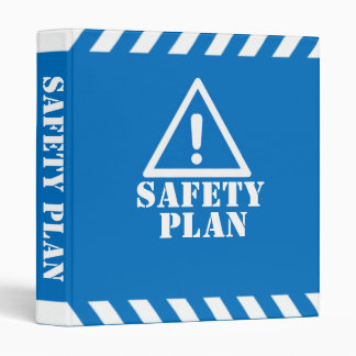 Blue Safety Plan Binder