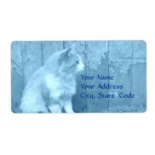 Blue Sahara (cat ) Address labels