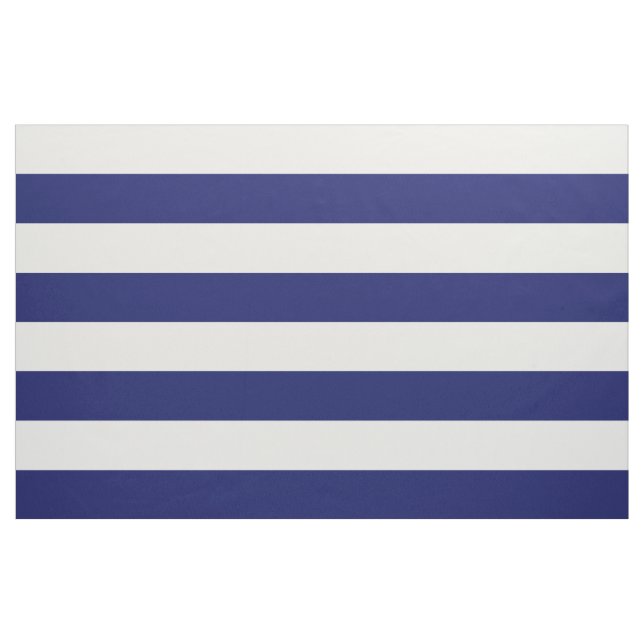 Blue Sailor Stripe (large scale) Fabric (Fat Quarter)