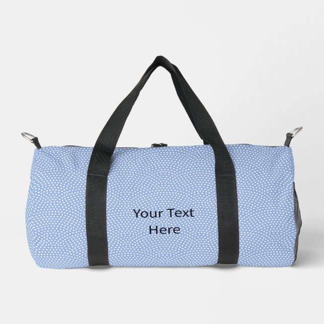 Blue Same Komon Customizable Duffle Bag (Front)