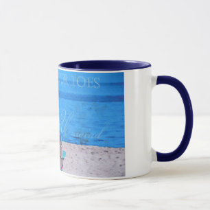 Blue Sand in the toes Mug