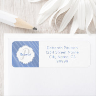 Blue Sand Ripples Personalized Address Label