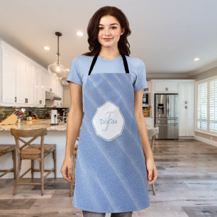 Blue Sand Ripples Personalized Apron