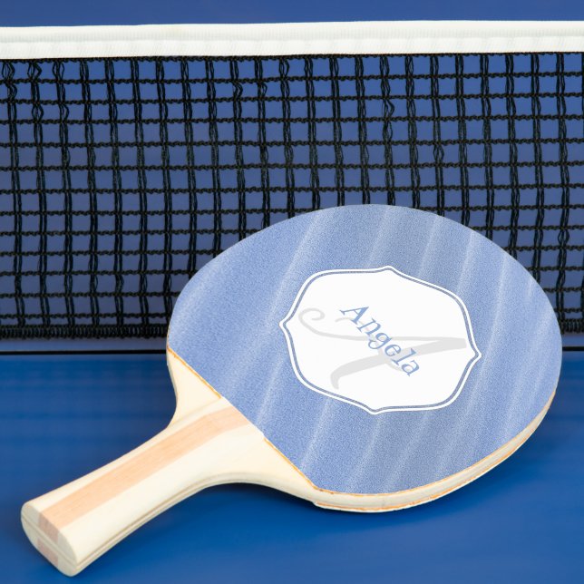 Blue Sand Ripples Personalized Ping Pong Paddle (Insitu)