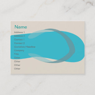 Blue Sandal - Chubby Business Card