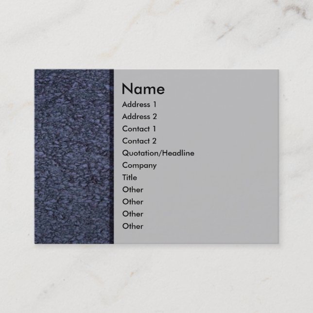 Blue Sandstone Profile Card (Front)