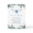 Blue Santa Baby Christmas Clothesline Baby Shower