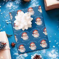 Blue Santa Claus Personalized Kids Christmas