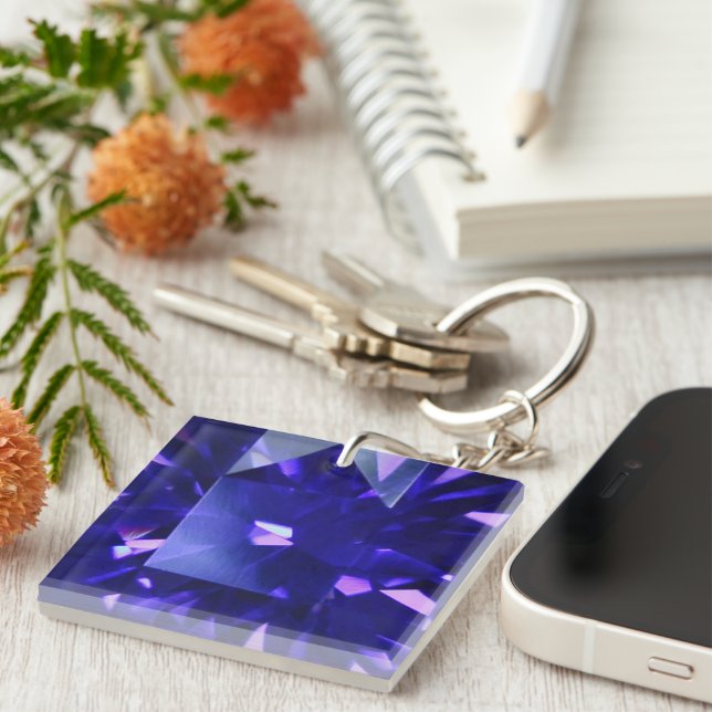 Blue Sapphire 2 Keychain (Front Right)
