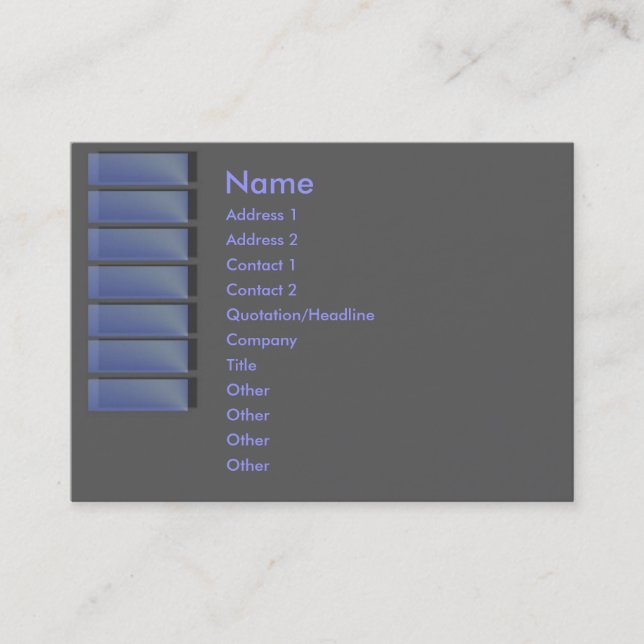 Blue Sapphire Business Card (Front)