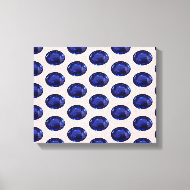 Blue Sapphire Canvas Print (Front)
