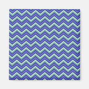 Blue Sapphire Chevron Pattern Magnet