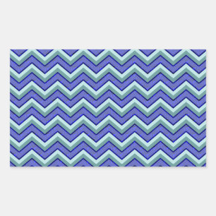 Blue Sapphire Chevron Pattern Sticker