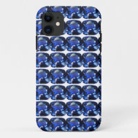 Blue Sapphire Cushion-Cut Pattern