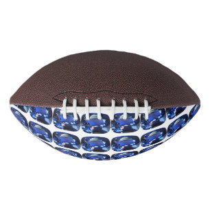 Blue Sapphire Cushion-Cut Pattern Football