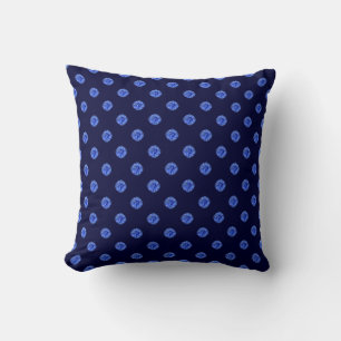 Blue Sapphire Double Side Throw Pillow