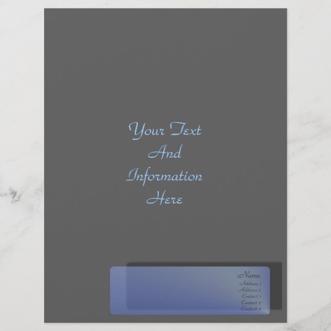 Blue Sapphire Flyer (Front)