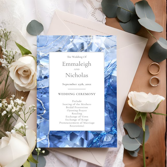 Blue Sapphire Gemstone Programmes de mariage (Créateur téléchargé)