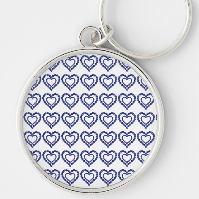 Blue Sapphire Heart Keychain (Front)