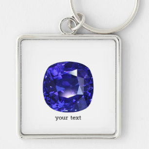 Blue Sapphire Keychain