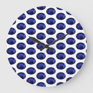 Blue Sapphire Large Clock