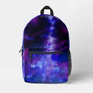 Blue Sapphire Night Sky Printed Backpack