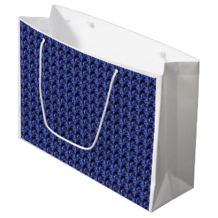 Blue Sapphire Pattern Design Large Gift Bag